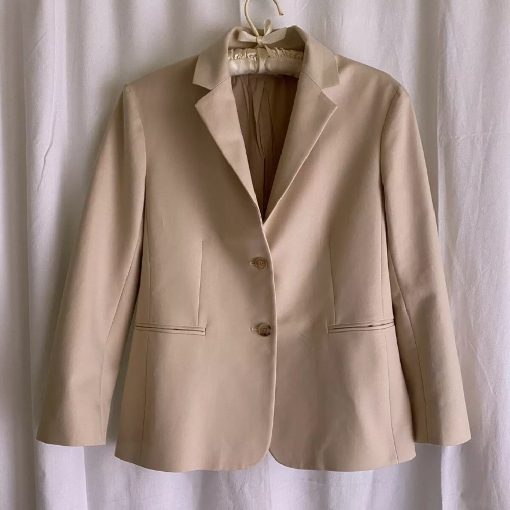 THE ROW Classic School Boy Blazer Khaki